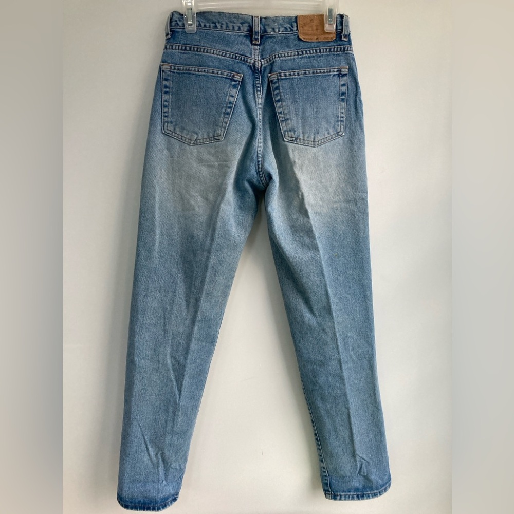 Gap Blue Jeans Button Fly, Straight Leg, Sz 8 Long, Vintage 90s - Picture 6 of 11